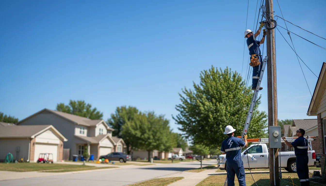 Residential electrician providing installation services in Victor, NY